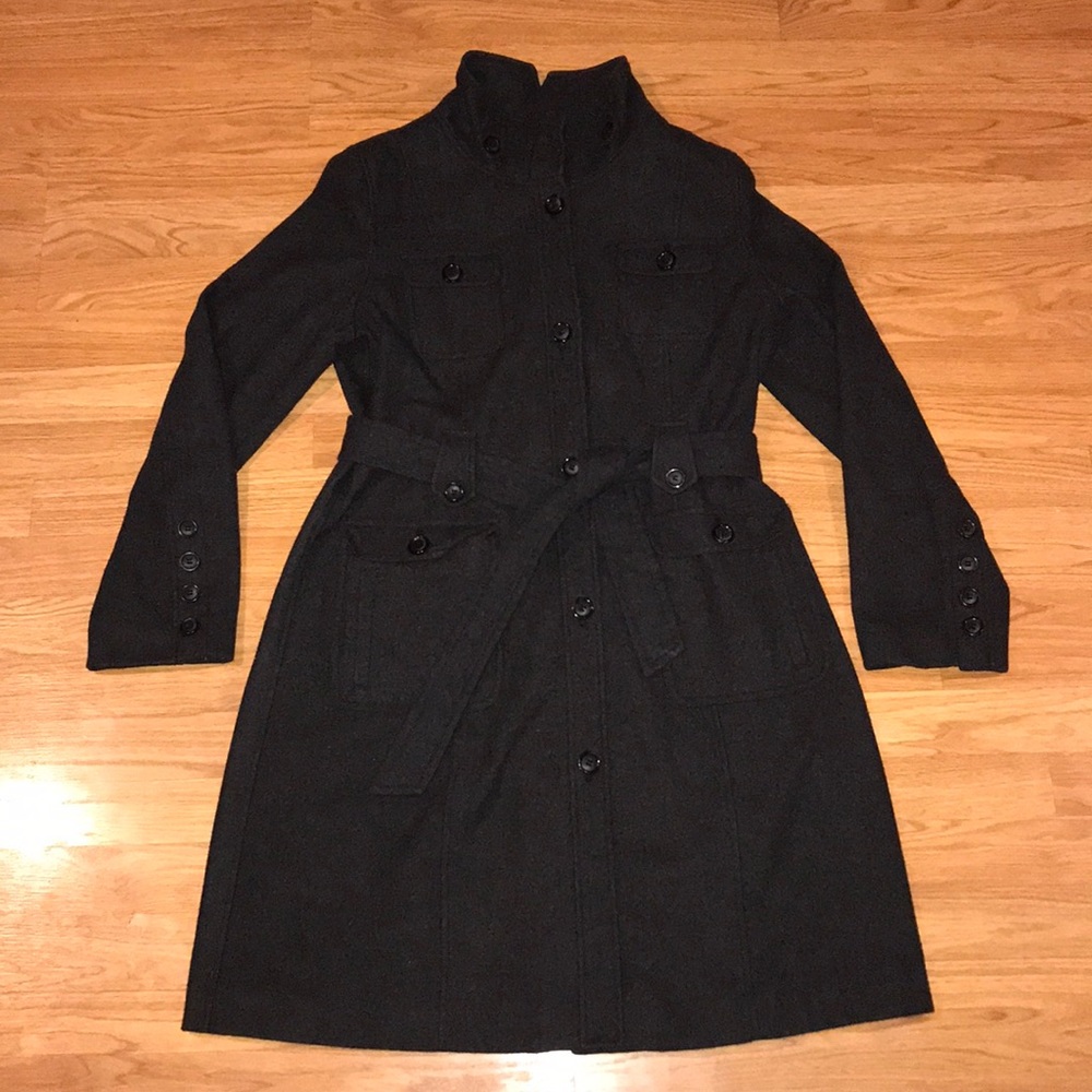 Esprit Charcoal Warm Thick Trench Coat